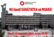 COMUNICAT – Sindicatul Județean SANITAS Brăila